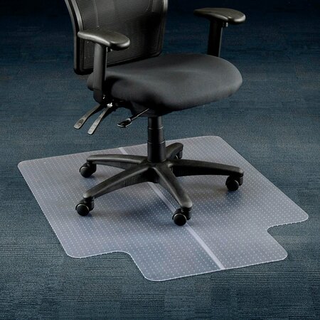 INTERION BY GLOBAL INDUSTRIAL Interion Office Chair Mat for Carpet, 36inW x 48inL with 20in x 10in Lip, Straight Edge 607899